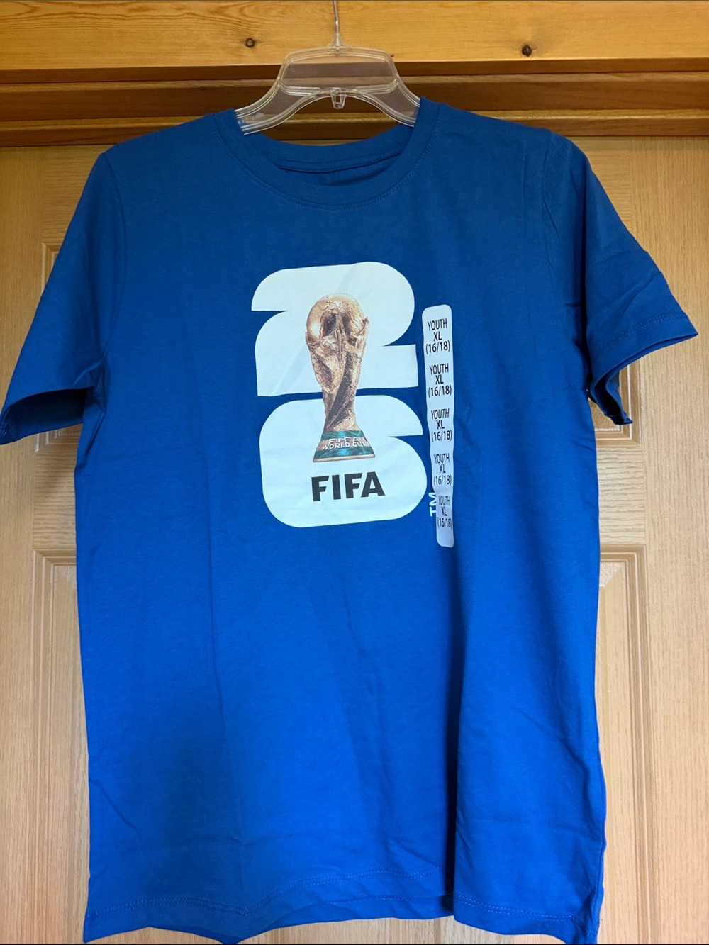 2026 Blue FIFA World Cup Trophy Graphic youth Tee
